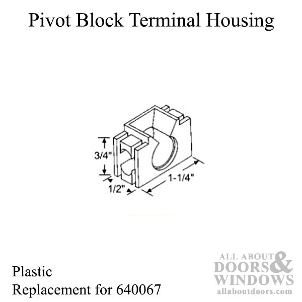 Pivot Block Terminal Housing - Plastic - Pivot Block Terminal Housing - Plastic