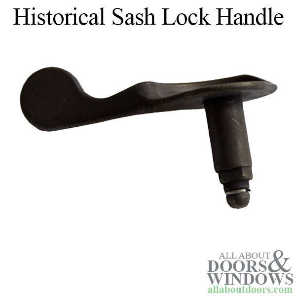 Stone River Bronze Historical Sash Lock Handle - Stone River Bronze Historical Sash Lock Handle