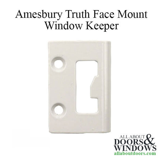 Amesbury Truth Face Mount Window Keeper for Sliding, Single, and Double Hung Windows