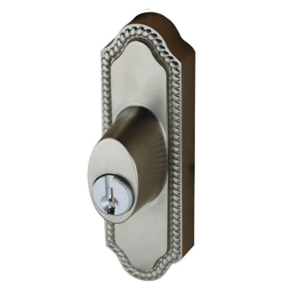 Andersen Frenchwood Gliding Door - Keyed Lock - Right Hand - Satin Nickel - Andersen Frenchwood Gliding Door - Keyed Lock - Right Hand - Satin Nickel