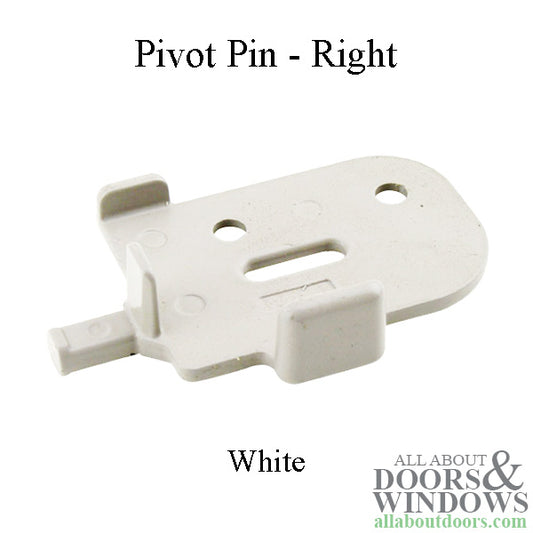 Andersen Tilt-Wash Pivot Pin, Right - White