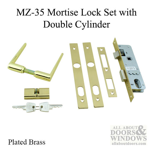 Papaiz Storm Door Complete Mortise Lockset with Handle for Storm Doors - Papaiz Storm Door Complete Mortise Lockset with Handle for Storm Doors