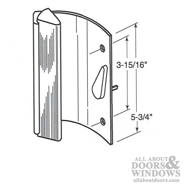 Inside Handle, 3-15/16 Screw Holes - Aluminum - Inside Handle, 3-15/16 Screw Holes - Aluminum