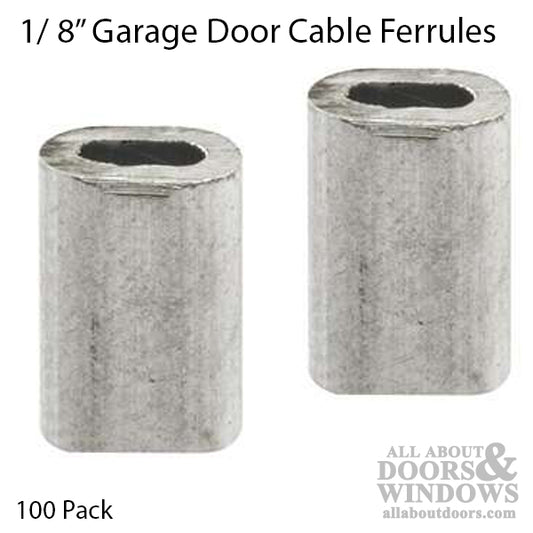 Cable Ferrules - Bulk - 1/8 Inch - 100 pcs