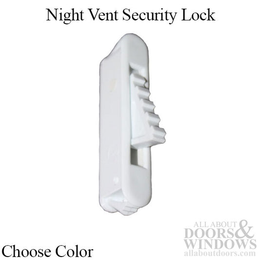 Vent Latch / Night Security Lock; Pop Out Latch