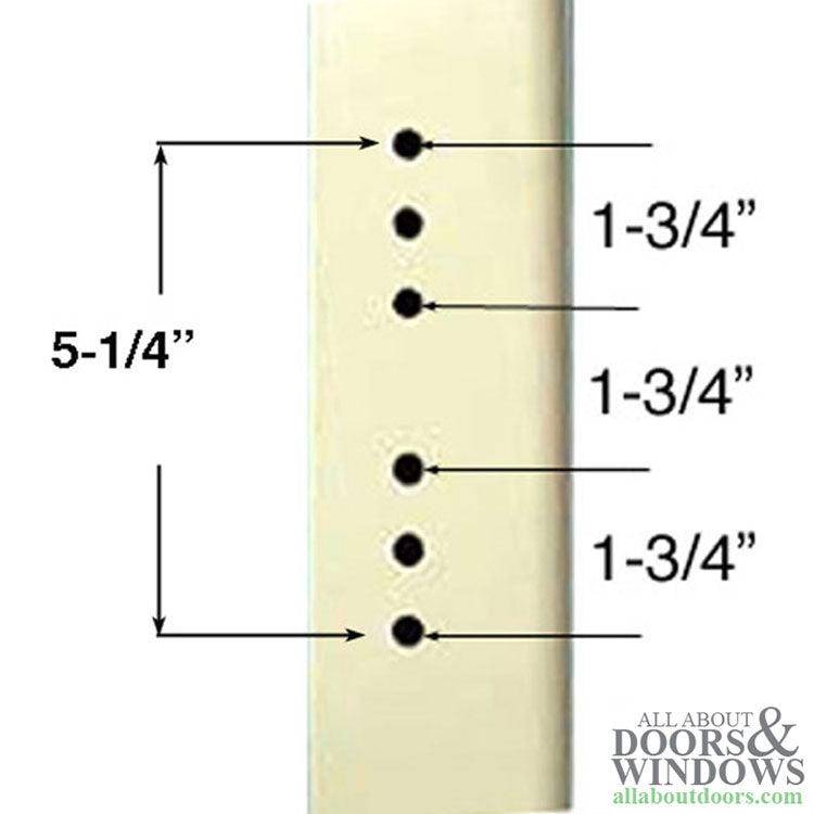 Andersen/ Emco Storm Door Hardware Kit - Satin Nickel Exterior, Black Interior - Andersen/ Emco Storm Door Hardware Kit - Satin Nickel Exterior, Black Interior