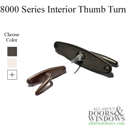 Interior Thumb Turn, Long Shaft, Flat Drive handle