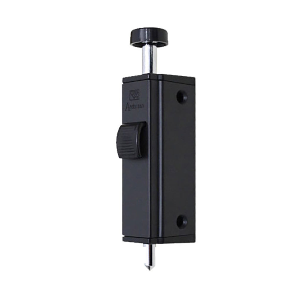 Andersen Auxiliary Foot Bolt Lock for Frenchwood Sliding Door Black - Andersen Auxiliary Foot Bolt Lock for Frenchwood Sliding Door Black