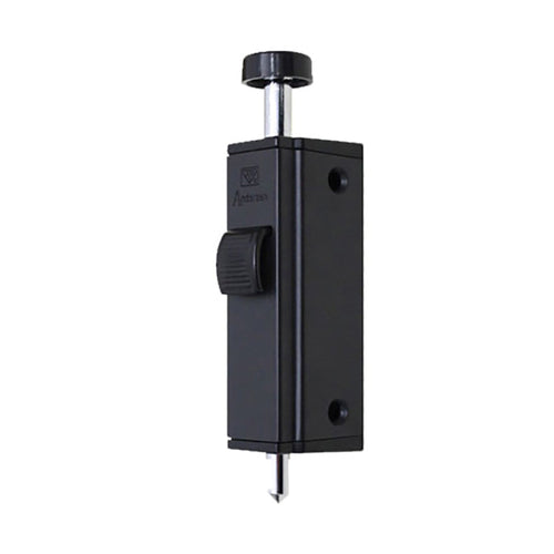 Andersen Auxiliary Foot Bolt Lock for Frenchwood Sliding Door Black - Andersen Auxiliary Foot Bolt Lock for Frenchwood Sliding Door Black