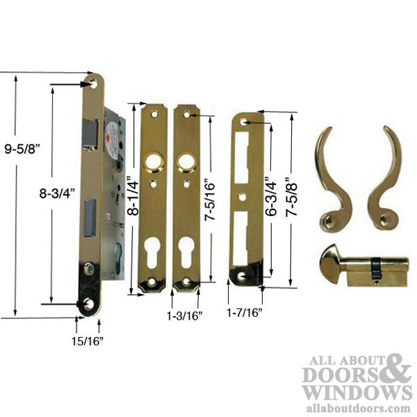 Atrium Door Hardware Lever Set Mortise Lock Keyed Thumb Turn Choose Color - Atrium Door Hardware Lever Set Mortise Lock Keyed Thumb Turn Choose Color