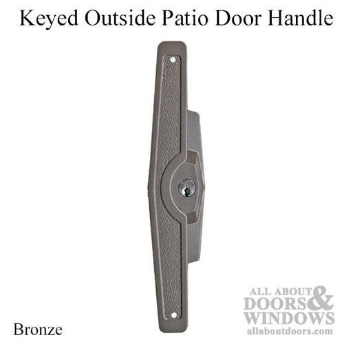 Truth Patio Door Handle, Outside Only  - Bronze - Truth Patio Door Handle, Outside Only  - Bronze