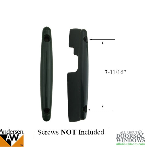 Retractable Insect Screen Exterior Handle for Andersen FGD made June 2007 - Present - Forest Green - Retractable Insect Screen Exterior Handle for Andersen FGD made June 2007 - Present - Forest Green