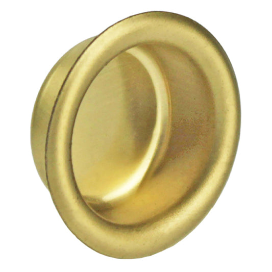 Finger Pull 3/4 Inch Polished Brass Acme No. 301