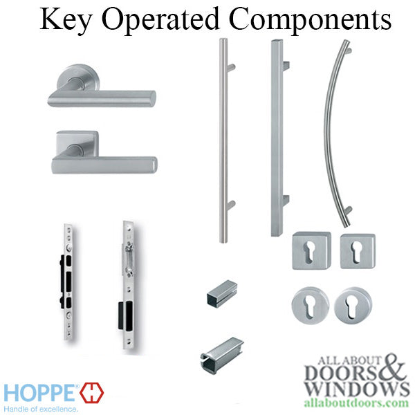 Hoppe Dallas Half Handle for Interior Entrance Doors - Stainless Steel - Hoppe Dallas Half Handle for Interior Entrance Doors - Stainless Steel