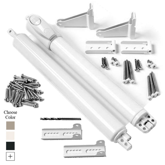 Andersen / Emco 2 pack Push Button Storm / Screen Door Closer Kit - Choose Color