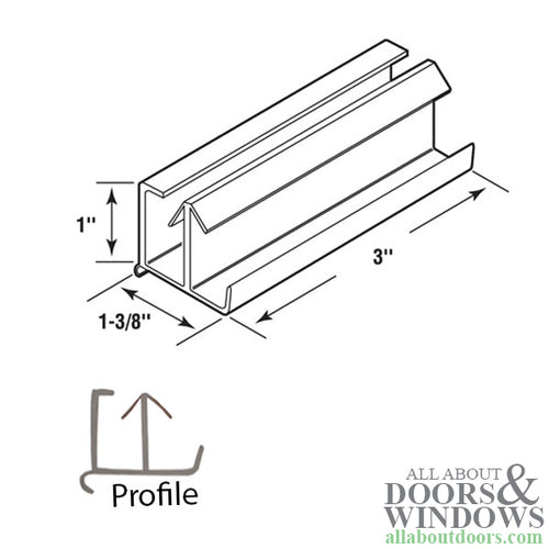 Dual Durometer Extrusion for 3/8 Shower Door - Dual Durometer Extrusion for 3/8 Shower Door