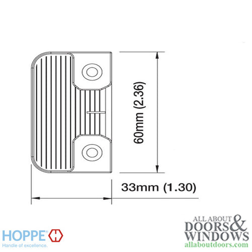 Strike Plate, Roller Type, RZ47012ZM - Satin Nickel - Strike Plate, Roller Type, RZ47012ZM - Satin Nickel