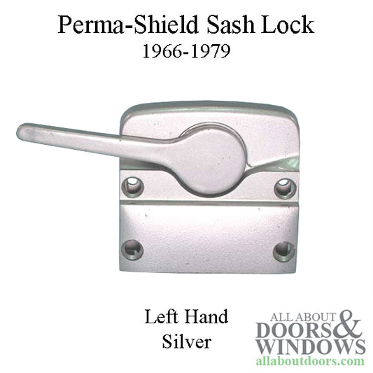 Discontinued - Andersen Perma-Shield Left-Handed Sash Lock, 1966-74 - Silver