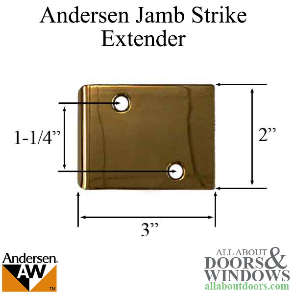 Andersen Jamb Strike Extender, 3