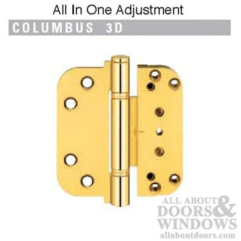 Hinge, All in one (V-H) Inswing Door Hinge - Brass - Sold Out