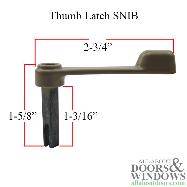 Interlock Handle Set Standard 1-7/16 Inch Snib Latch - Interlock Handle Set Standard 1-7/16 Inch Snib Latch