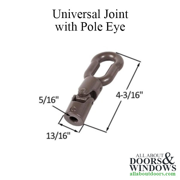 Universal Joint with pole eye, 45 degree, 5/16 Spline - Universal Joint with pole eye, 45 degree, 5/16 Spline