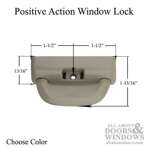 Milgard Positive Action Lock - Choose Color - Milgard Positive Action Lock - Choose Color