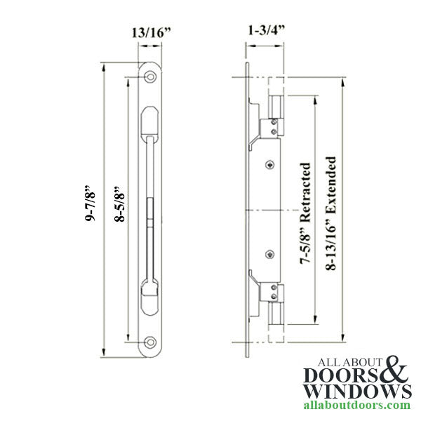 Astragal Mortise Lock Inactive/Passive Panel Door Locking System - Astragal Mortise Lock Inactive/Passive Panel Door Locking System