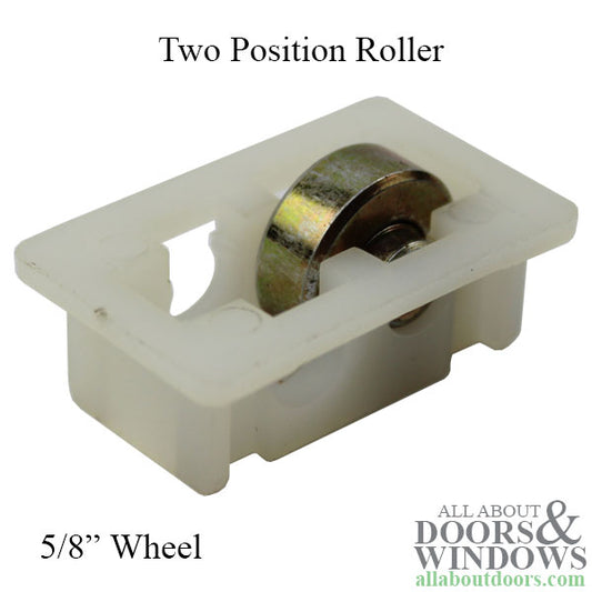 Two Position Roller, 5/8  Flat Steel Wheel