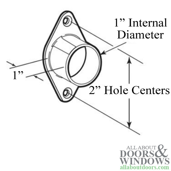 Curtain Rod Bracket - 1 Inch - 2 Pack - Curtain Rod Bracket - 1 Inch - 2 Pack