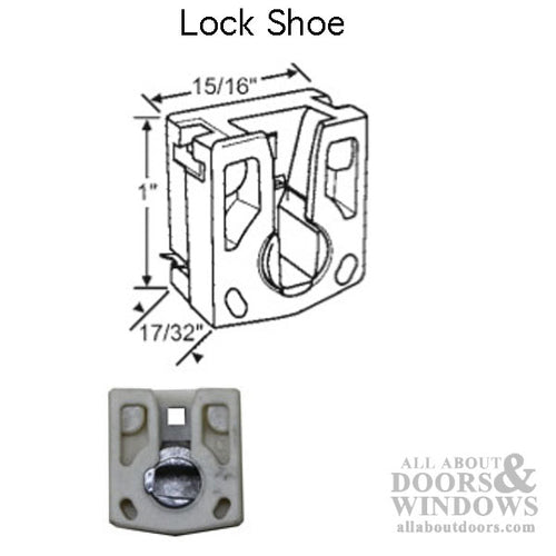 Pivot Lock Shoe, Small 15/16 fits 1 inch Pocket - Pivot Lock Shoe, Small 15/16 fits 1 inch Pocket