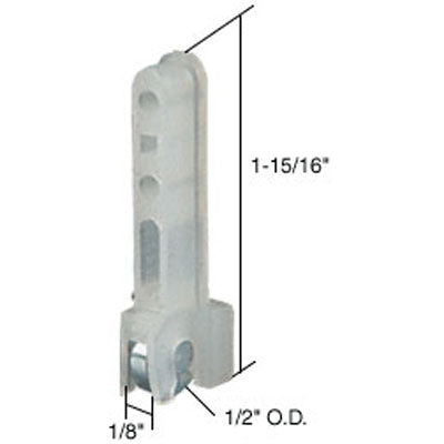 Roller Assembly (Flat) - Sliding Windows, Vertical Rail - Steel / Nylon - Roller Assembly (Flat) - Sliding Windows, Vertical Rail - Steel / Nylon