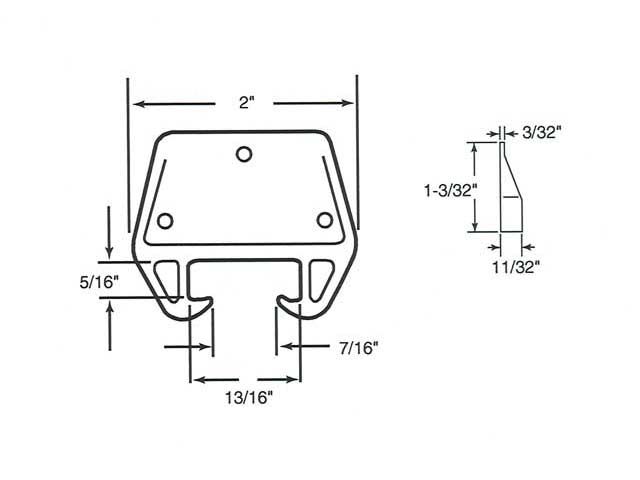 Drawer Track Guide Kit -  9/32 x 3/4 Track - Drawer Track Guide Kit -  9/32 x 3/4 Track