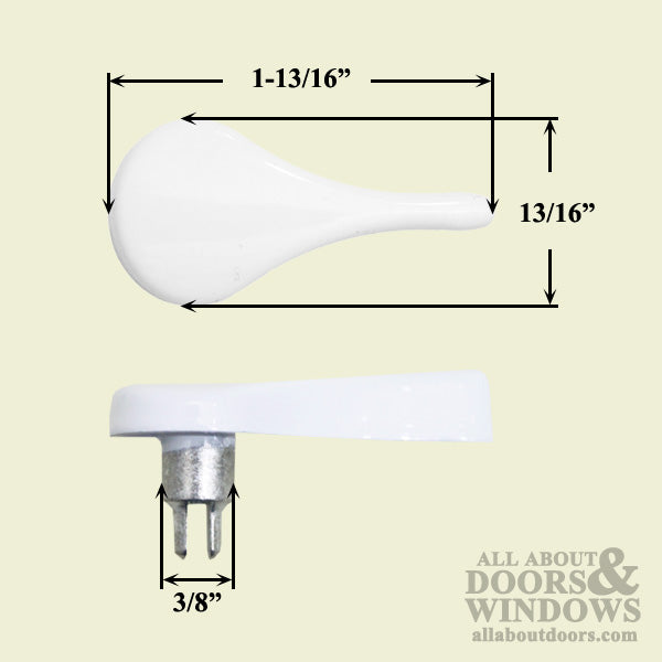 Thumb Turn with Tail Piece Kit - Choose Color - Thumb Turn with Tail Piece Kit - Choose Color