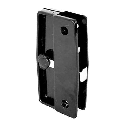Non-Handed Plastic Latch & Pull Handle Set with Steel Latch for Sliding Screen Door - Black