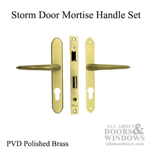 Storm Door Mortise Hardware Handle Kit - LPB - Storm Door Mortise Hardware Handle Kit - LPB