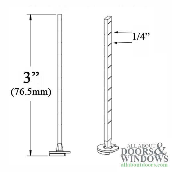 Hoppe HLS7 Long Cylinder Tail Piece 3