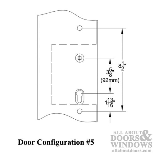 Left Hand 11 x 1.5 Inch Non-Keyed Passage with Durango Lever - Medium Bronze - Left Hand 11 x 1.5 Inch Non-Keyed Passage with Durango Lever - Medium Bronze