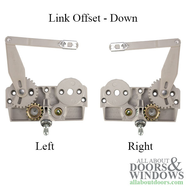Truth Dyad Casement Operator, Wood windows, Link offset down, Left hand - Truth Dyad Casement Operator, Wood windows, Link offset down, Left hand