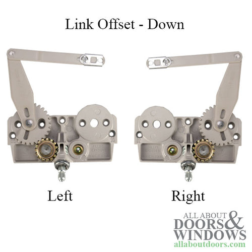 Truth Dyad Casement Operator, Wood windows, Link offset down, Left hand - Truth Dyad Casement Operator, Wood windows, Link offset down, Left hand