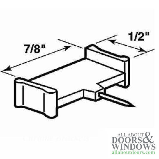 Slide-On Needle Point Grille Clip,  for 7/8" wide Grid