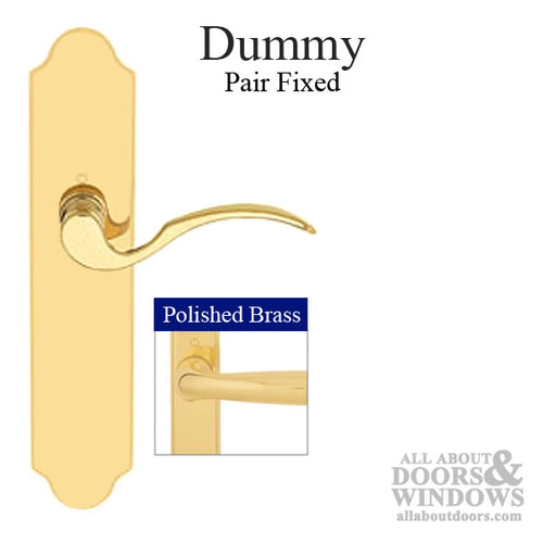 Lock Trim; Munchen M112PL / 3965N, Dummy Pair Door - Resista Brass - Lock Trim; Munchen M112PL / 3965N, Dummy Pair Door - Resista Brass