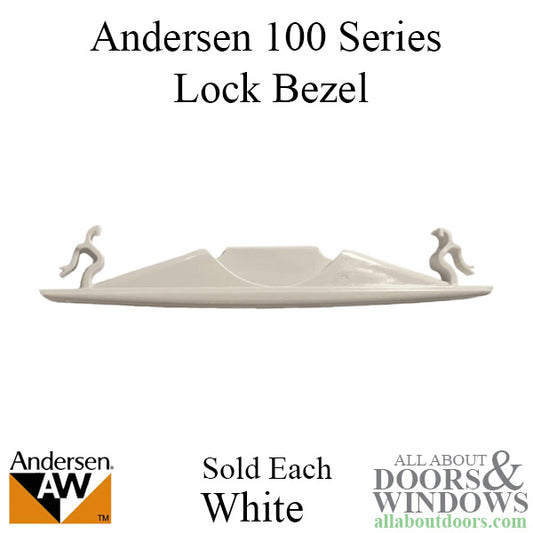 Andersen 100 Series Casement Lock Bezel - White