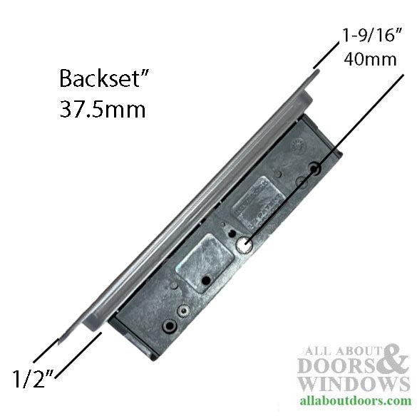 Interlock Sliding Door Lock with Recessed Faceplate 37.5mm - Interlock Sliding Door Lock with Recessed Faceplate 37.5mm