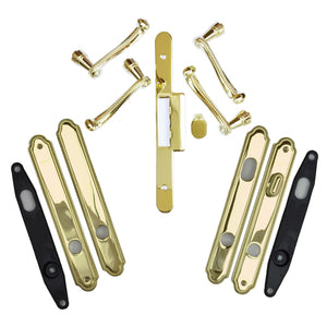 Whitmore Active / Passive  Double Door Hardware - Brass - Whitmore Active / Passive  Double Door Hardware - Brass