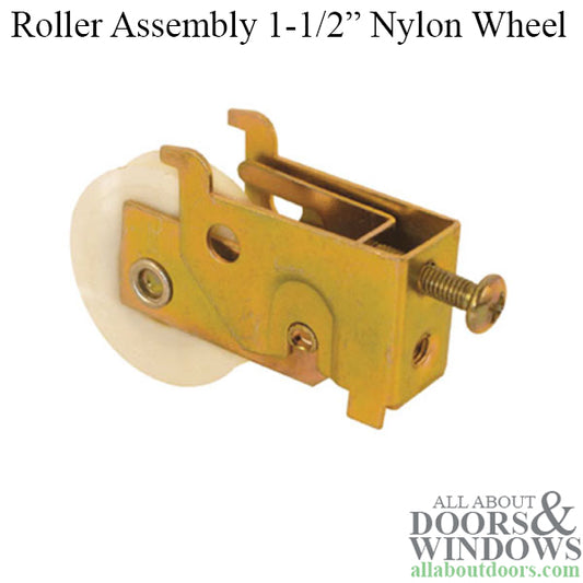 1-1/2  Nylon Wheel, Roller Assembly