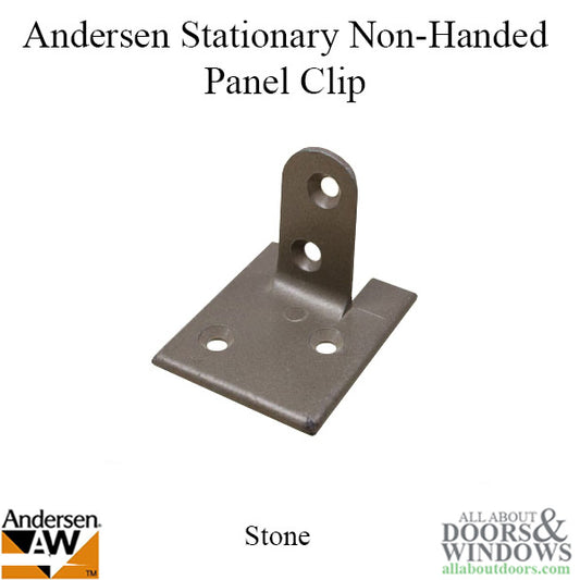 Andersen Stationary Non-Handed Panel Clip - Stone