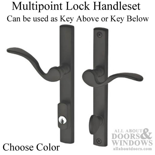 Door Handles for Swing Door Active Keyed Multipoint Lock Oil Rubbed Bronze-Choose Finish - Door Handles for Swing Door Active Keyed Multipoint Lock Oil Rubbed Bronze-Choose Finish