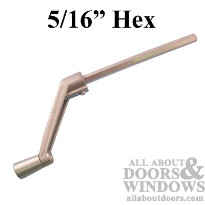 5/16 inch Hex Drive Bar, with Handle - Aluminum