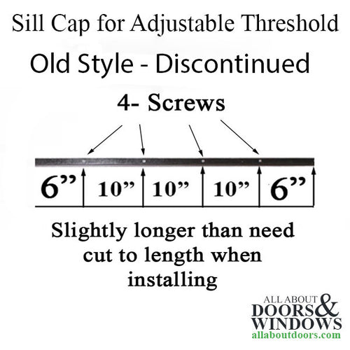 Therma Tru Composite Sill Cap for 42 Inch Door Threshold - Therma Tru Composite Sill Cap for 42 Inch Door Threshold